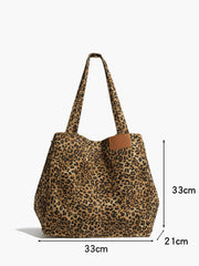 Bolso Hobo Grande Estampado Leopardo
