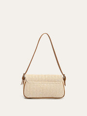 Bolso de Hombro Tejido de Paja Estilo Natural