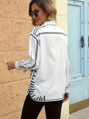 Camisa oversize estampada – Lunexa