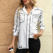 Camisa oversize estampada – Lunexa