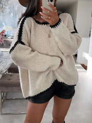 Jersey de punto con mangas abullonadas – Eloise