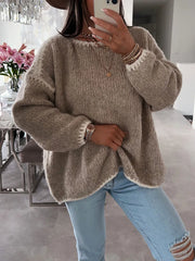 Jersey de punto con mangas abullonadas – Eloise
