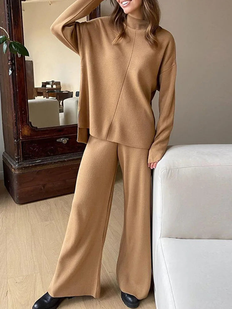Conjunto de punto de cintura alta – Veloura