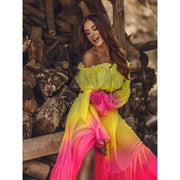 Conjunto con hombros descubiertos y degradado – Celivya