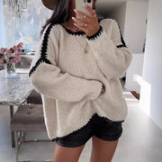 Jersey de punto con mangas abullonadas – Eloise
