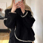 Jersey de punto con mangas abullonadas – Eloise