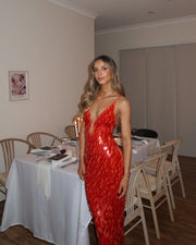 Vestido Maxi de Gala Kailani con Lentejuelas