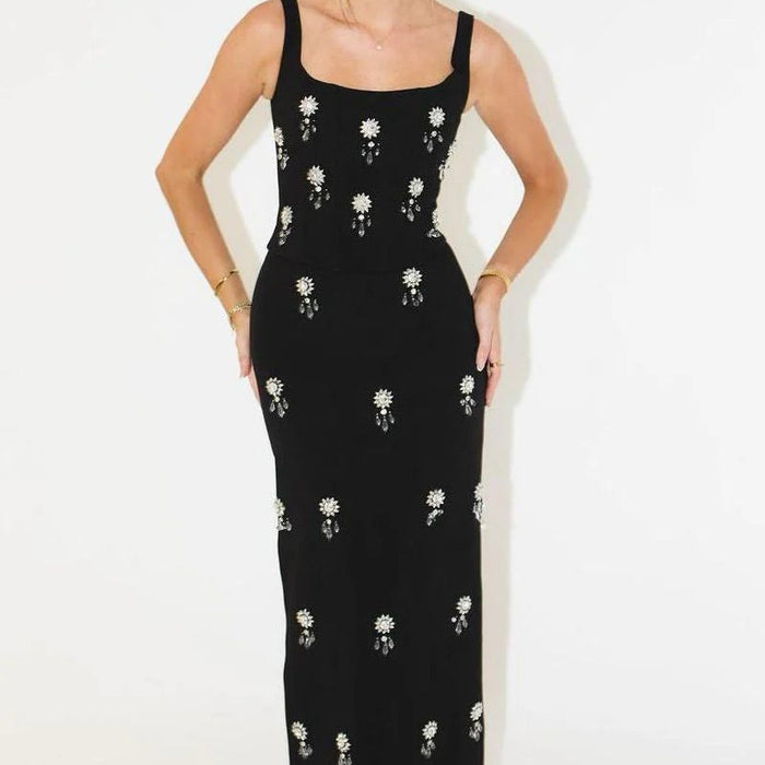 Conjunto de Gala Ultimate Muse con Falda Maxi y Cristales