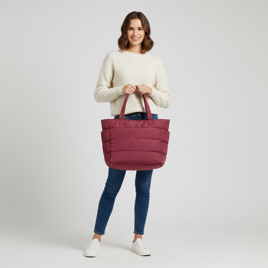 Bolso Tote Acolchado Multifuncional